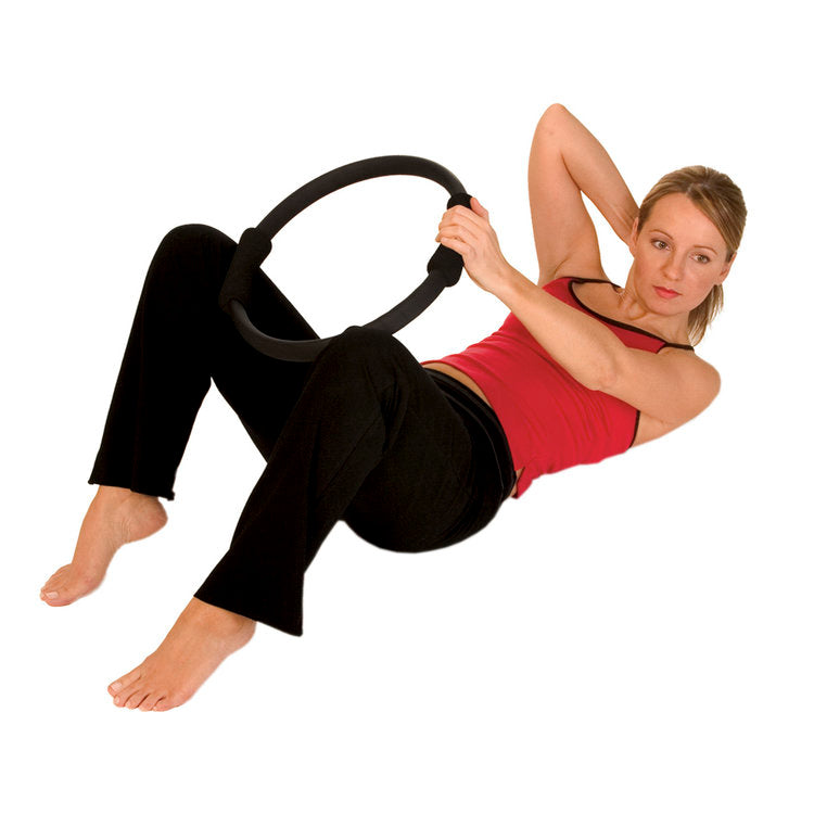 Pilates Ring Workout Set. Women workout fitness, aerobic and